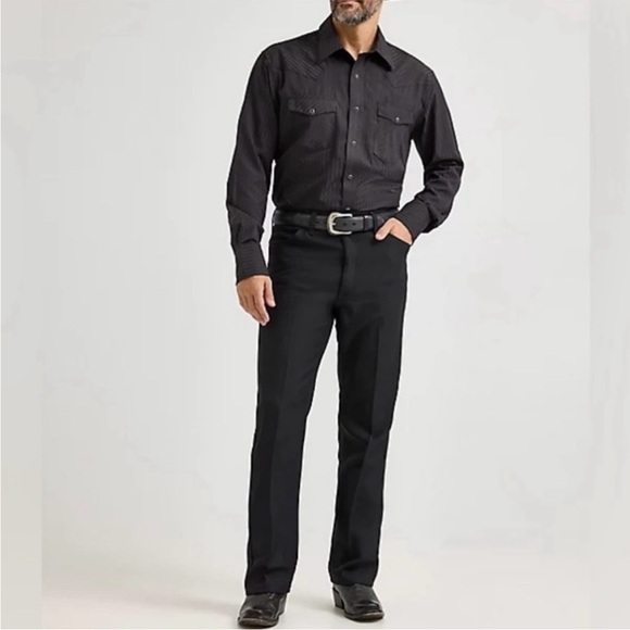 Wrangler Collection Wrancher Boot Jean Regular Fit Black- Various Sizes - Picture 4 of 7